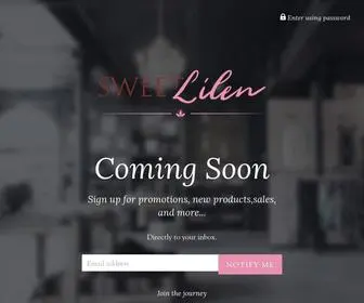 Sweetlilen.com(Sweet Lilen) Screenshot