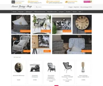 Sweetlivingshop.nl(Woonwinkel online vol met Woondecoratie) Screenshot