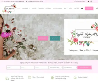 Sweetmomentsflorist.com.au(Brisbane Florist Designs for Every Occasion) Screenshot