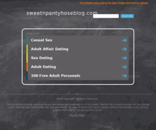 Sweetnpantyhoseblog.com(Hosiery) Screenshot