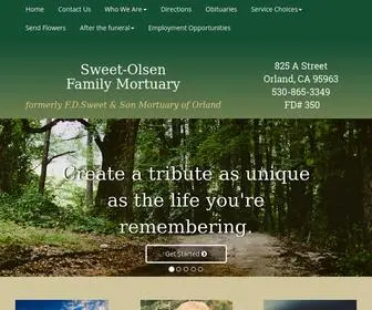 Sweetolsenfamily.com(Sweet-Olsen Family Mortuary) Screenshot