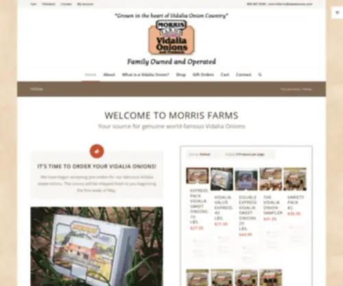 Sweetonion.com(Morris Farms) Screenshot