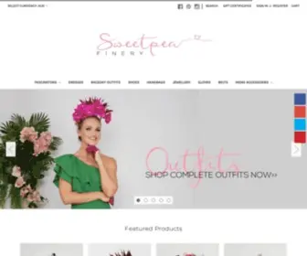 Sweetpeafinery.com(Fascinators and racewear accessories) Screenshot