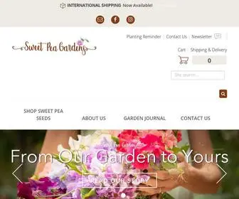 Sweetpeagardens.com(Sweet Peas) Screenshot