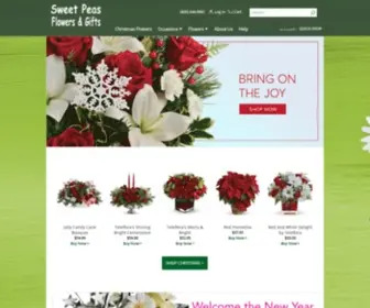 Sweetpeasflowersandgifts.net(Ventura Florist) Screenshot