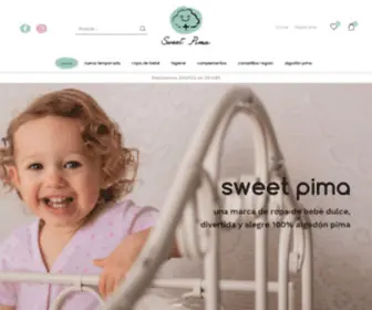 Sweetpima.com(Ropa para bebé de algodón pima) Screenshot