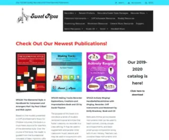 Sweetpipes.com(Only the best quality recorders and finest recorder publications) Screenshot