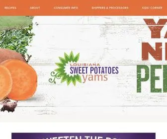 Sweetpotato.org(The Louisiana Sweet Potato Commission) Screenshot