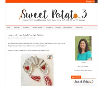 Sweetpotato3.com(Sweet Potato 3 Crochet Patterns for Everyone) Screenshot