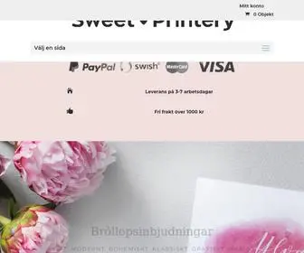 Sweetprintery.se(Sweet) Screenshot