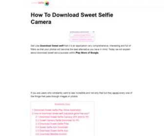 Sweetselfi.com(Uses Sweet Selfie in your smartphone by download of Play Store) Screenshot