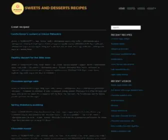 Sweetsndesserts.com(Great recipes) Screenshot