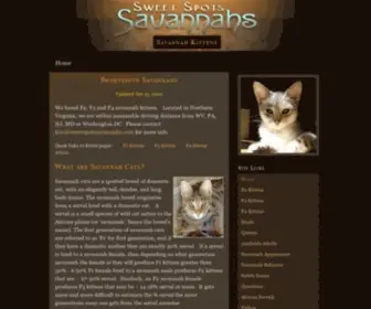Sweetspotssavannahs.com(Savannah Kittens for Sale) Screenshot