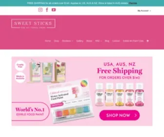 Sweetsticks.com.au(Edible Art Decorative Cake Paint) Screenshot