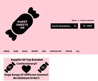 Sweetsweetsuk.com(A established sweet supplier for both personal and bulk confectionery. Sweet Sweets UK) Screenshot