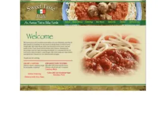 Sweettasteofitaly.com(Sweet Taste Of Italy) Screenshot