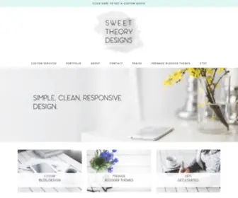 Sweettheorydesigns.com(Custom Web Design for WordPress) Screenshot