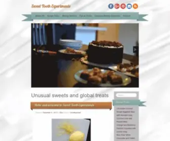 Sweettoothexperiments.com(Discover my baking experiments of unusual flavours and combinations) Screenshot