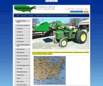 Sweettractors.com(Sweet Farm Equipment) Screenshot