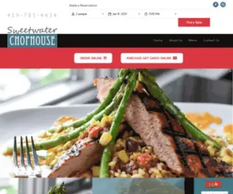 Sweetwaterchophouse.com(Dine and relax in our trendy upbeat atmosphere) Screenshot