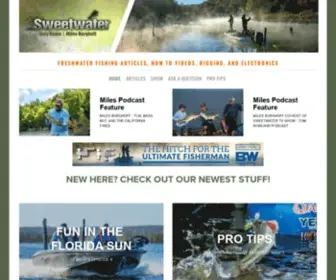 Sweetwaterfishingtv.com(Sweetwater Fishing Blog) Screenshot