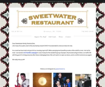 Sweetwaterny.com(Sweetwater Restaurant) Screenshot