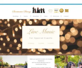 Sweetwaterstrings.com(Live String Musicians) Screenshot