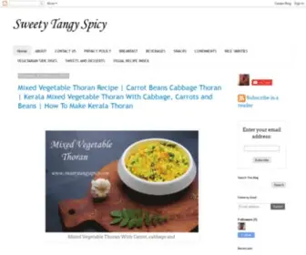 Sweetytangyspicy.com(Sweetytangyspicy by Anju Aneesh) Screenshot