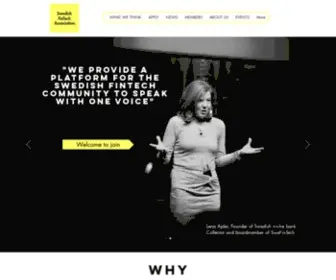 Swefintech.se(We gather the Swedish FinTech community to create impact. Lena Apler) Screenshot