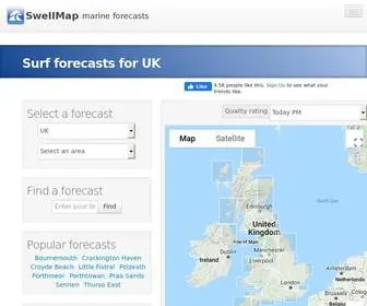 Swellmap.com(Surf Forecast Conditions and Marine Weather Information from SwellMap) Screenshot
