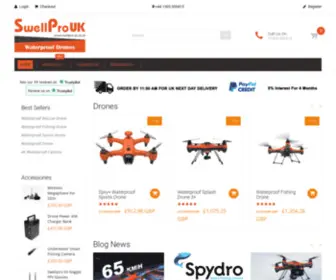 Swellpro-UK.co.uk(Official Swellpro Drone Shop) Screenshot