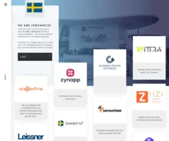 Swemwc.com(Swedish Pavilion at MWC19) Screenshot