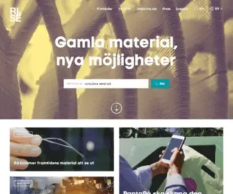 Swerea.se(Svensk forskning för hållbar tillväxt) Screenshot