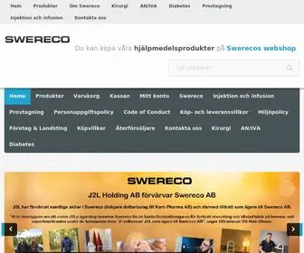 Swereco.se(Hjälpmedel för ett liv i rörelse) Screenshot