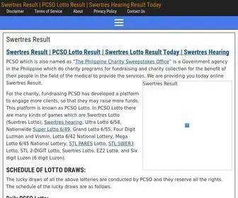 Swertresresult.su(Swertres Result) Screenshot