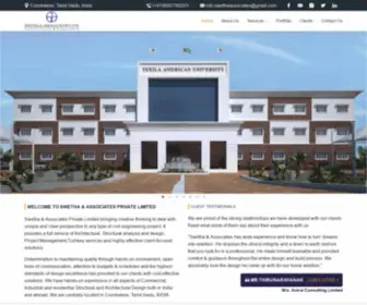 Swethaassociates.com(Construction company) Screenshot