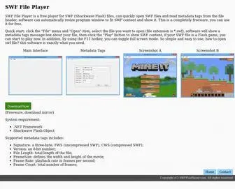 SWffileplayer.com(SWF File Player) Screenshot