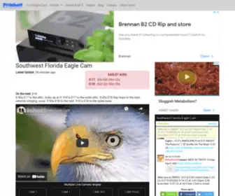 SWfleaglecam.com(Southwest Florida Eagle Cam) Screenshot