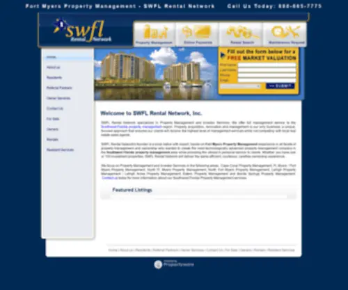 SWFLRN.com(Fort Myers Property Management Southwest Florida Cape Coral Property Management) Screenshot