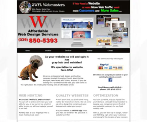 SWFlwebmaster.com(Fort Myers Web Design) Screenshot