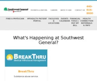 Swgeneral.com(Middleburg Heights Hospital) Screenshot