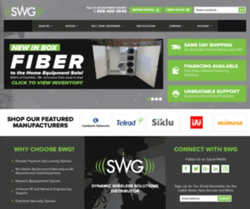 Swginc.com(SWG, Inc) Screenshot
