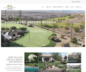 SWgnevada.com(Las Vegas Nevada Putting Greens Backyard Synthetic Grass) Screenshot