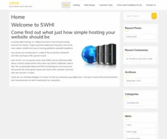 Swhi.net(Web hosting) Screenshot