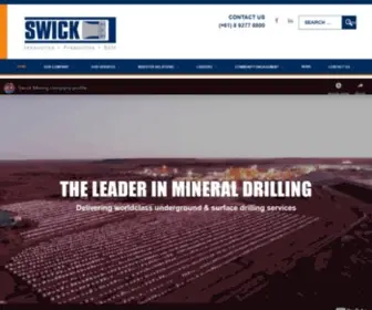 Swickmining.com(Swick Mining Services) Screenshot