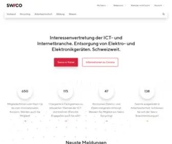 Swico.ch(Der Wirtschaftsverband für die digitale Schweiz) Screenshot