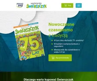 Swierszczyk.pl(Magazyn dla dzieci w wieku 5) Screenshot