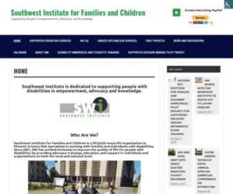 Swifamilies.org(Southwest Institute for Families and Children) Screenshot