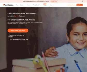 Swiflearn.com(Online tutoring companies) Screenshot