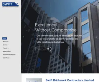 Swift-Brickwork.com(Swift Brickwork Contractors Limited) Screenshot